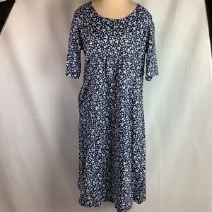 MISSLOOK Navy Floral Dress Size 2X